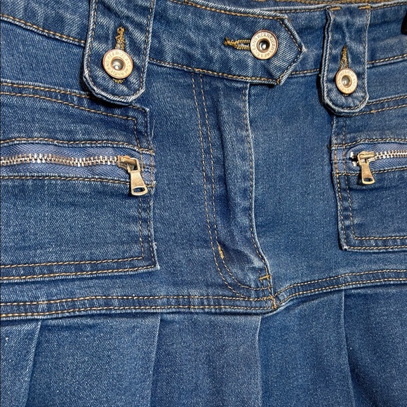 Vintage Y2K Blue Denim Mini Skirt - Picture 2 of 3